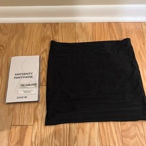 LOT 6 Essential Maternity top, belly support band, 4 leggings/tights EUC / NWT!!